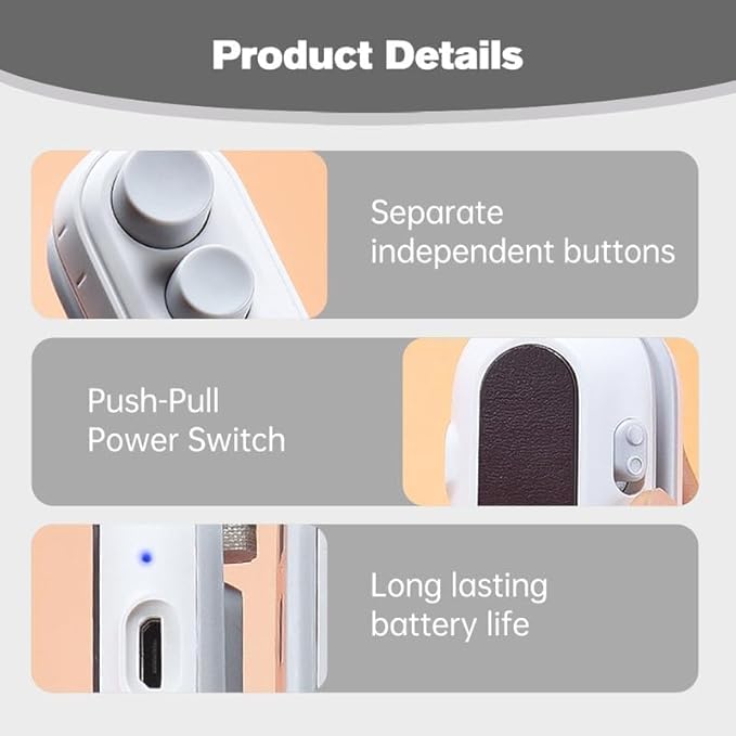 2 in 1 USB Rechargeable Chip Bag Sealer Heat Tool,2026 Uograde Mini Bag Sealer with Cutter and Magnet,Portable Heat Vacuum Sealers Food Sealer Bag Sealing Machine for Plastic Bags Snack Bag (White)