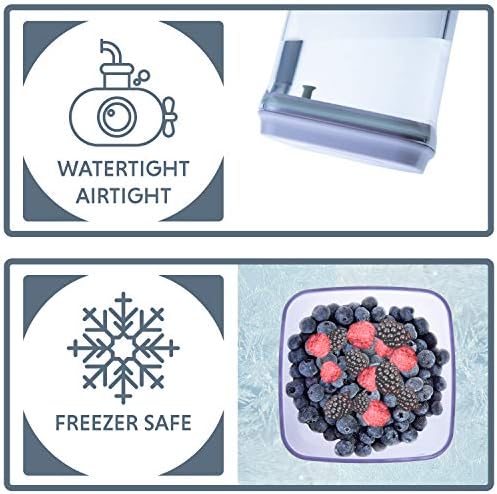 Bop Top | Airtight Meal Prep Containers with Lids | Food Storage Container Sets | Snack and Overnight Oats Fridge Organizer | Pantry and Kitchen Organization