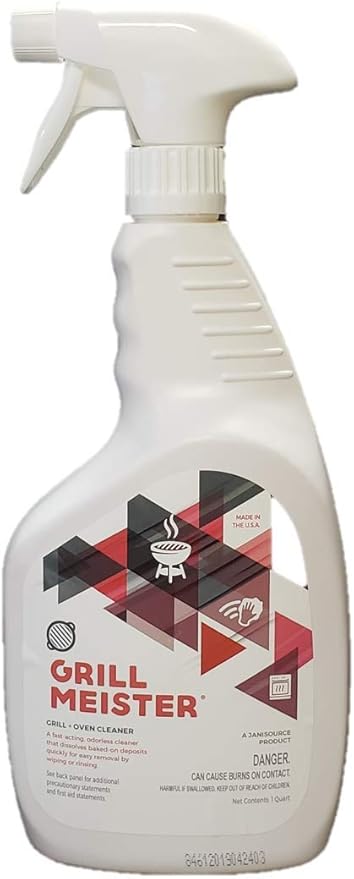 GrillMeister Grill, Grate, Barbeque & Oven - Heavy Duty Cleaner/Degreaser - 1 Quart