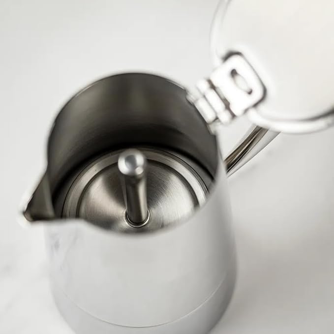 Cuisinox Roma 4-cup Stainless Steel Stovetop Moka Espresso Maker