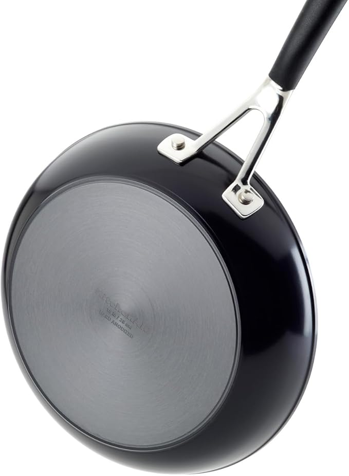 KitchenAid 84803 Hard Anodized Nonstick Frying Pans/Skillet Set, 8.25 Inch and 10 Inch - Onyx Black