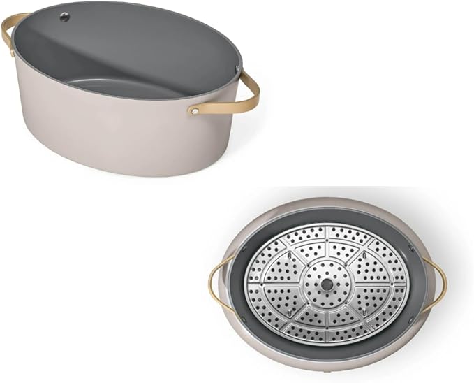 Beautiful 10-in-1 6Qt Electric Multi-Cooker with 7 Presets,Oven-Safe Pot & Lid,Sauté, Steam,Slow Cook,Slow Cooker, Simmer,Rice & More,Touch Display,Dishwasher Safe,Serves Up to 7(Porcini Taupe)