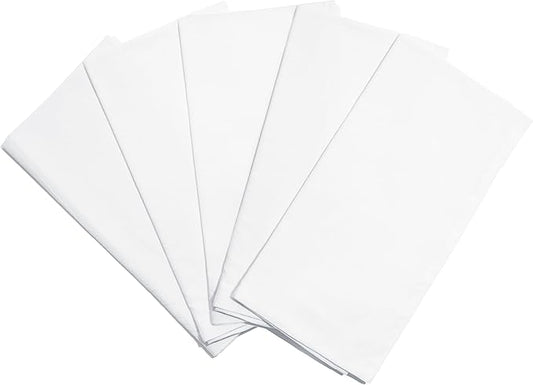 Organic Cotton Tea Towels - Blank Flour Sack Dish Towels - Perfect White Kitchen Towels for Embroidery and Crafts - 27"x27" (White - 5 Pack)