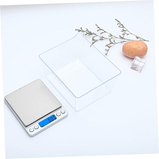 Digital Kitchen Scale High-Precision Stainless Steel Food Weight Balance Scale with Backlit LCD Display Auto-Off Function for Cooking Baking Jewelry