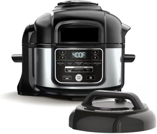 Ninja Foodi 10-in-1 5 Quart Pressure Cooker & Air Fryer, Programmable Multi-Cooker with TenderCrisp Technology, Stainless Steel