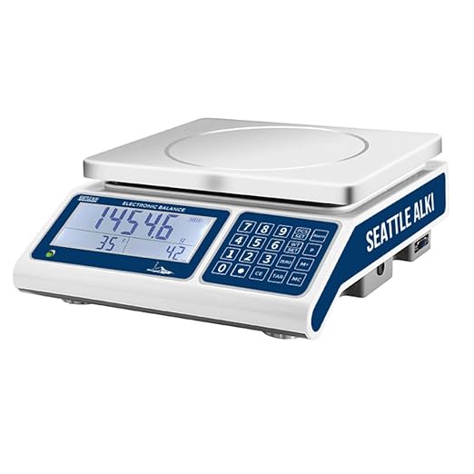 Seattle Alki Scientific Counting Scale | 30 kg x 0.5 g | Industrial Counting Scale for Small Parts | USA Company | Units: g, lbs, oz, kg (30 kg x 0.5 g)