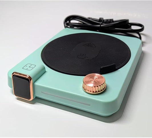 Hot Drink Beverage Warmer. Coffee, Milk, Tea, Cappuccino, Mocha, Candles, Dial Tempreture and Digital Display. Desk, Office, Workplace. 105F- 176F. 4 Hour shutoff, 1-12 Hour Schedule. (Mint Green)