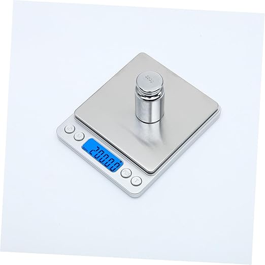 Digital Kitchen Scale High-Precision Stainless Steel Food Weight Balance Scale with Backlit LCD Display Auto-Off Function for Cooking Baking Jewelry