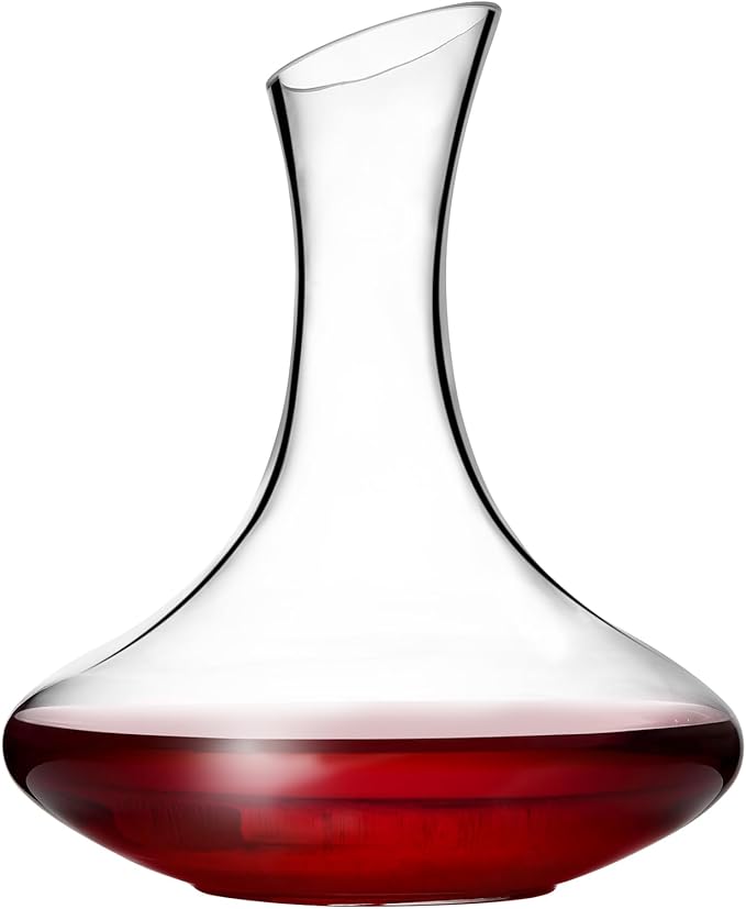 Wine Decanter 1500ml/52oz Elegant Red Wine Carafe Decanter, Hand Blown Lead-Free Crystal Glass Wine Carafe for White and red Wine, Bottle Gift and Wine Accessories