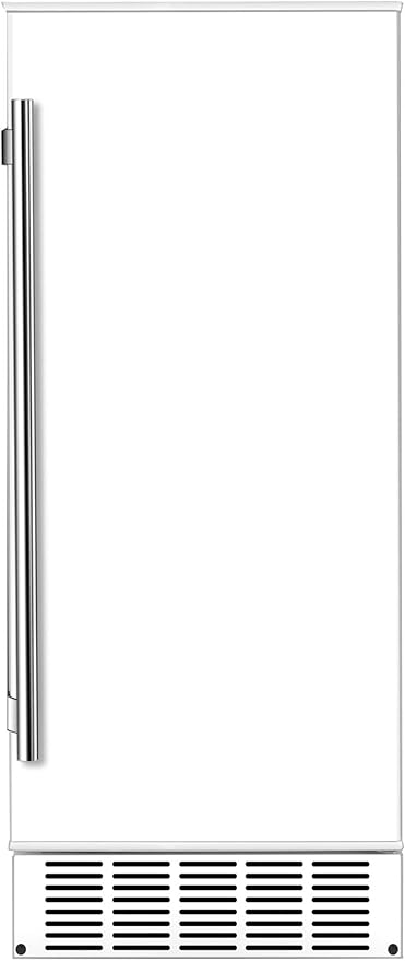 EdgeStar IB250WH 15 Inch Wide 20 Lb. Built-in Ice Maker with 25 Lbs. Daily Ice Production - No Drain Required