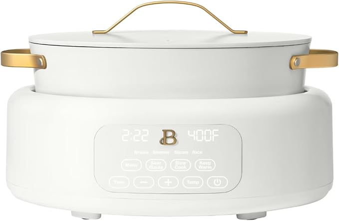 Beautiful 10-in-1 6 Qt Electric Multi-Cooker – Pressure Cook, Slow Cook, Steam, Sauté & More: Perfect for Holiday Meals, Christmas Hosting, Family Dinners & Festive Celebrations