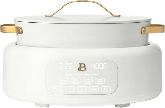 Beautiful 10-in-1 6 Qt Electric Multi-Cooker – Pressure Cook, Slow Cook, Steam, Sauté & More: Perfect for Holiday Meals, Christmas Hosting, Family Dinners & Festive Celebrations