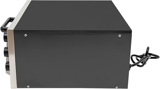 Commercial Pizza Oven Indoor Pizza Oven 16 Inch Electric Countertop Pizza Maker Machine, 1800W Stainless Steel Pizza Cooker with Pizza Stone, 122-662°F & 30Min Timer for Restaurant & Home