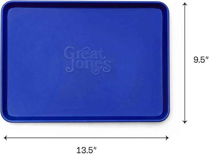 Great Jones Little Sheet (Blueberry) | Jelly Roll Pan, Quarter Sheet Pan | Aluminized Steel,13.5" x 9.5" | For Baking, Roasting, & Broiling | Premium Bakeware with Even Heat Distribution