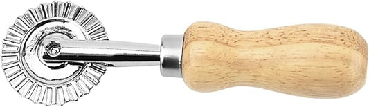 CUIWEI Pastry Wheel Cutter, Pastry and Pasta Cutter Wheel, Dough Ravioli Crimper Pizza Cutter Wheel Dumplings Lasagna Pierogi Cutter Wheel for Home Kitchen 1.3" 1 PC