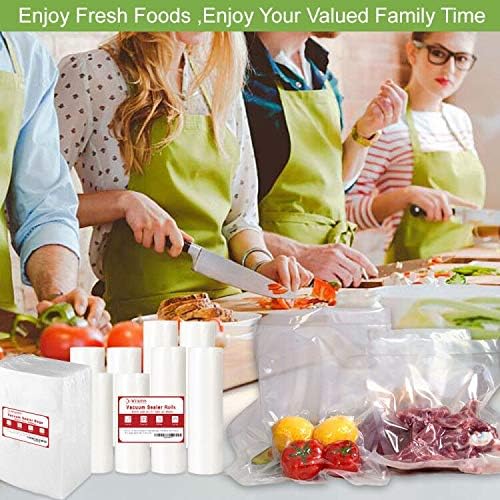 200 Quart Size 8x12Inch 4mil Food Vacuum Sealer Bags with Commercial Grade,BPA Free,Heavy Duty,Great for Food Vac Storage or Sous Vide Cooking