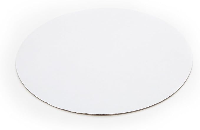 Fox Run Round Cake Base, Cardboard, 10-Inch, Pack of 12, White