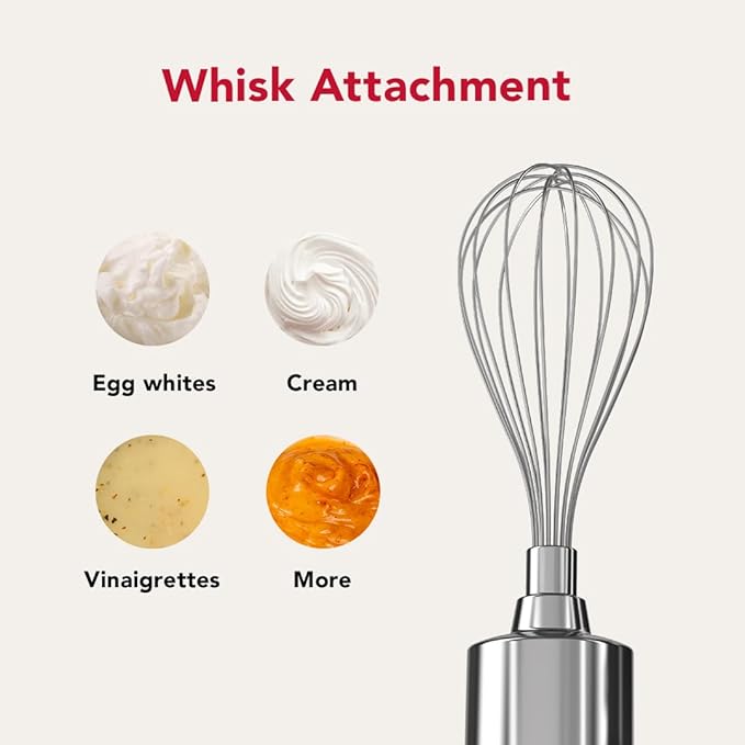 KitchenAid Go Cordless Hand Blender with Accessories - battery sold separately, KHBRV05, Porcelain White