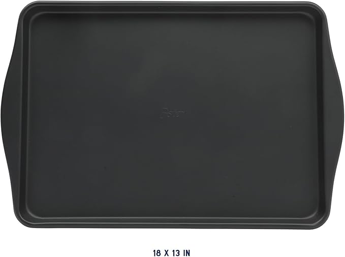 Oster Teston 18 x 13 Inch Nonstick Carbon Steel Cookie Baking Sheet - Matte Black