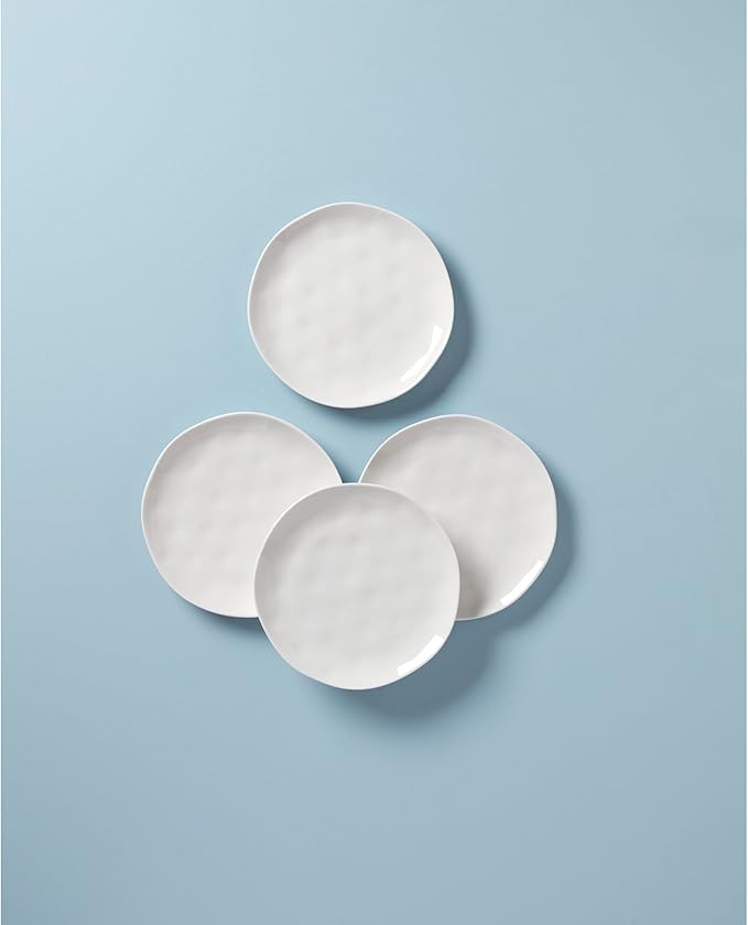 Lenox, White Bay Colors 4Pc Accent Plates, 3.90 LB