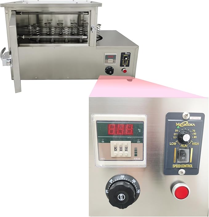 Commercial Rotational Pizza Cone Oven Stainless Steel Electric Pizza Cone Baking Machine with 12pcs Pizza Cone Bases Can be Used with Pizza Cone Making Machine 110V 2000W