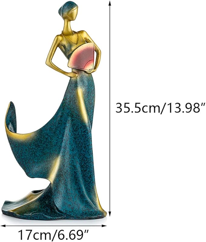 NUPTIO Wine Racks Countertop Gift: Wine Bottle Holder Resin Red Wine Rack Women Sculpture Display Wine Stand Shelf for Home Kitchen Wine Lovers Gifts Wine Accessories for Wine Lovers Bar Decor