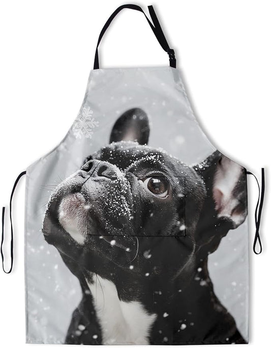 Funny Animal Apron with 2 Pockets Waterproof for Men Women Kitchen Garden Decor