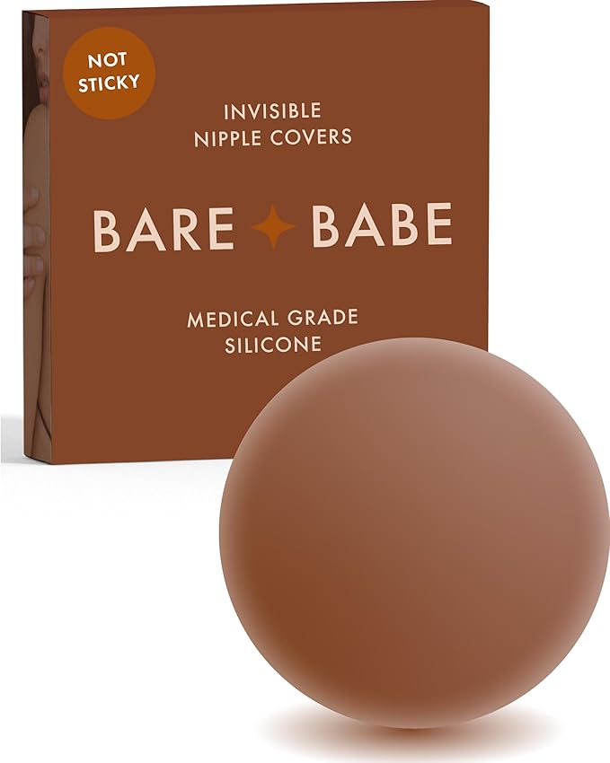 Grippy Not Sticky Nipple Covers - Cakes Reusable Non Adhesive Nipple Pasties for Women - Silicone Bra Inserts