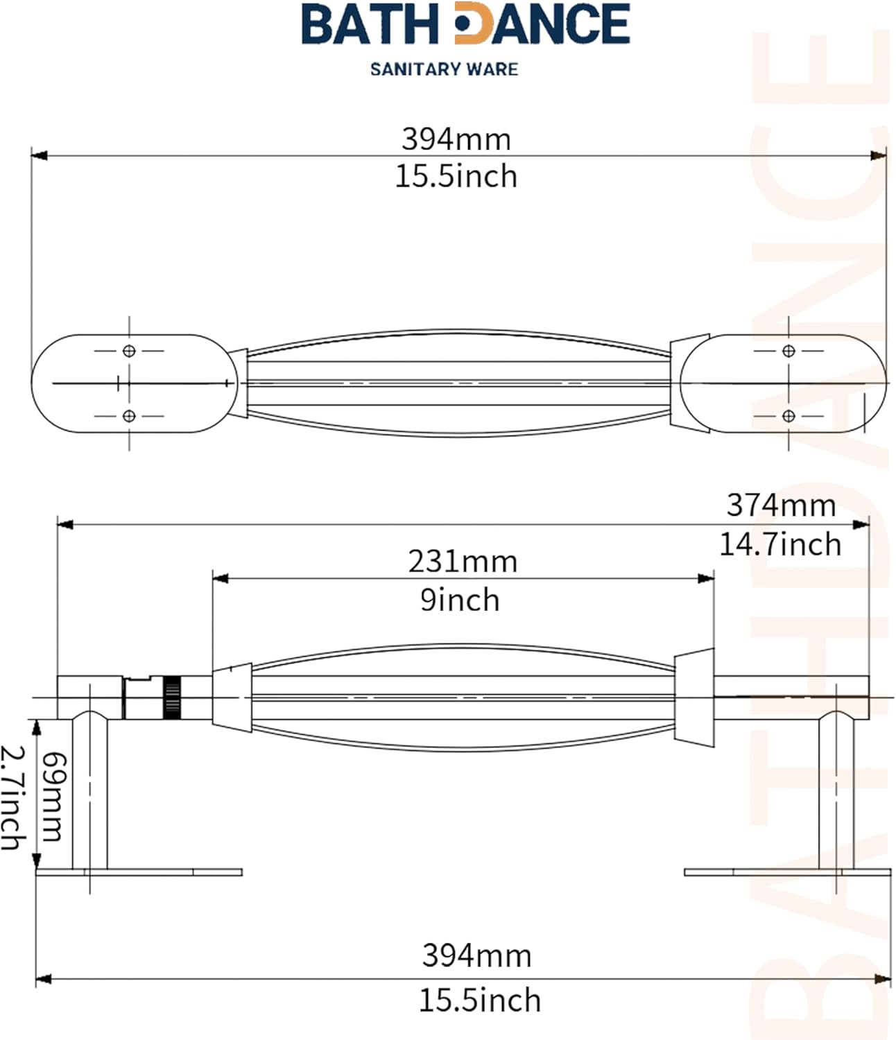 Paper Towel Holder Under Cabinet, Single Hand Operable Roll Holder with Damping Effect,No Drilling or Wall Mounted SUS304 Stainless Steel for Kitchen Bathroom (Brushed Gold)