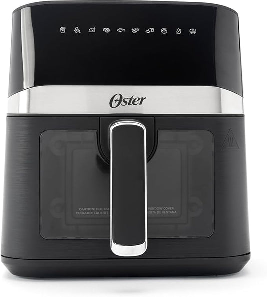 Oster Compact Air Fryer, 4-Quart Digital Airfryer with Window, Easy-to-Use Countertop Air Fryer