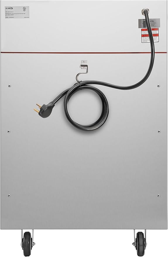 KoolMore KM-CCAH3-1D Half-Size One Door Commercial Cook and Hold Oven 3,000 W and 208/240V, UL Listed in Stainless-Steel