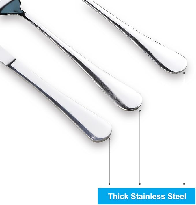 Travel Utensils With Case, Stainless Steel Reusable Portable Utensils Set With Case, Lengnoyp Travel Silverware Set