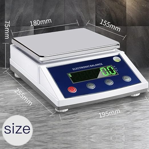 High-Precision Laboratory Digital Analytical Balance Electronic Scales Industrial Scale (10kg/0.1g (Square Pan))