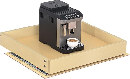 WelFurGeer Heavy-Duty Plywood Pull-Out Cabinet Drawers, 23" W x 22" D Pull Out Drawer for Cabinet, Smooth Slide-Out Shelves for Kitchen Cabinets, Durable Pullout Drawers for Home Kitchen Organization