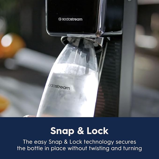 SodaStream - ART Sparkling Water Maker | STARTER KIT | CQC CO2 system | Includes 1x CO2 Cylinder, 1x32 & 1x16 Fl Oz Dishwasher Safe Bottles, 1x Bubly Flavor Drop | Combine with Pepsi Flavors | White