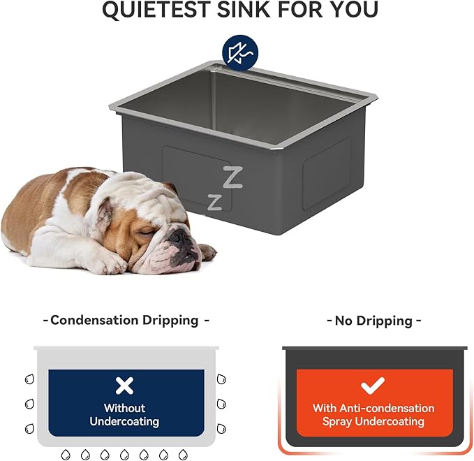 Lordear 21 Undermount Kitchen Sink -21x19 Inch Undermount Bar Sink Stainless Steel 16 Gauge Ledge Workstation Handmade RV Camper Mobile Home Kitchen Sink Basin with Full Cover Cutting Board