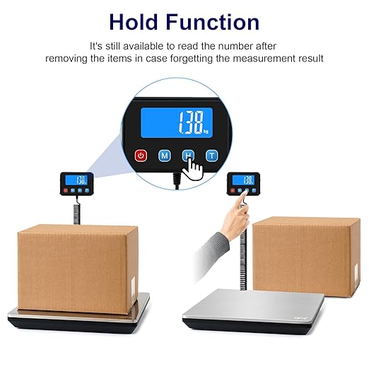 Digital Shipping Postal Scale 0.5 oz High Accuracy! 440lb Commercial Weight Scale for Package, Small Business, Mail, Warehouse, Home, Battery & Charging Cable Included