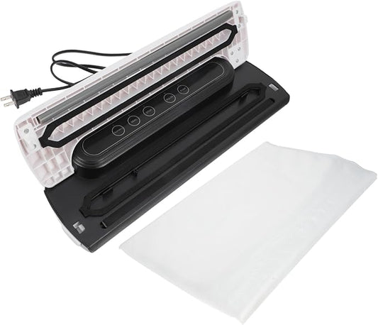 Automatic Vacuum Sealer Machine with Strong Pumping Energy-saving Compact Food Sealer for Kitchen Use Low Noise Operation Suitable for Snack Seafood and Tea Bag Packaging US Plug
