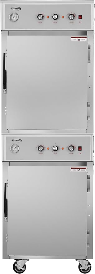 KoolMore KM-CCAH3-2D Commercial Full-Size Two Door Cook and Hold Oven 3,000 W and 208/240V, UL Listed in Stainless-Steel