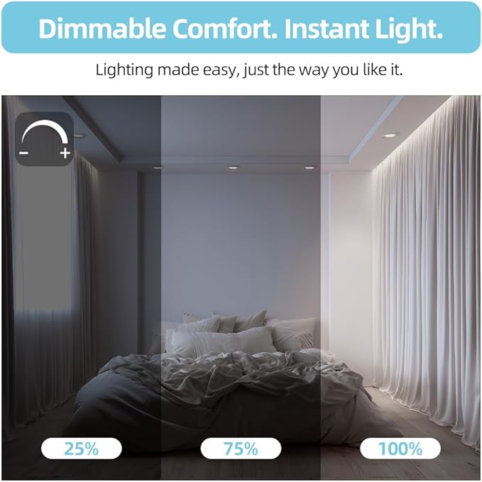 36 Pack BR30 LED Bulbs, 65W Equivalent, 4000K Neutral White, 700 Lumens, Flicker-Free, Dimmable Recessed Can Flood Lights for Home & Kitchen, Long Lasting & Energy Efficient, E26 Base, UL Listed