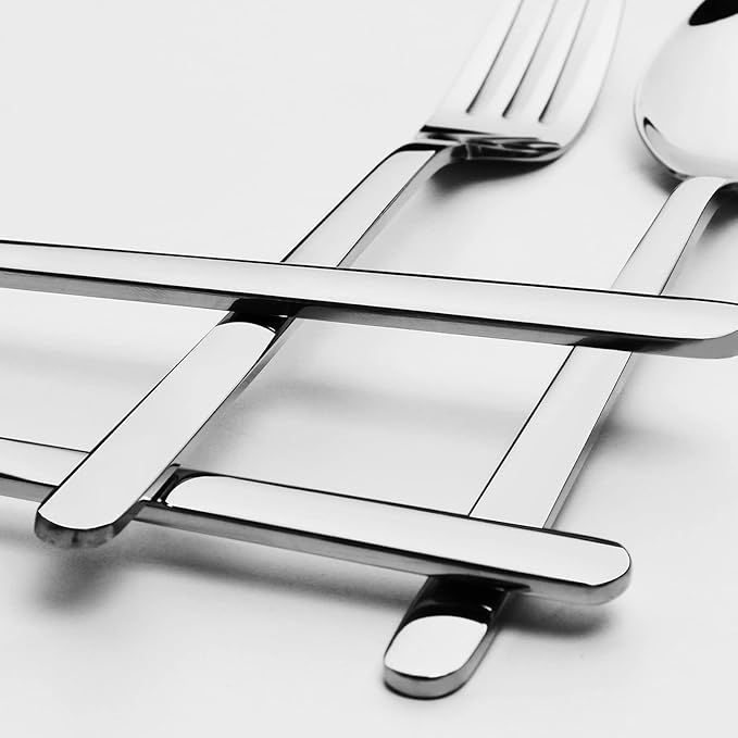 KINGSTONE Dinner Forks Set of 4, 8-Inch 18/10 Stainless Steel Forks Cutlery, Mirror Polished Table Forks for Home, Kitchen & Restaurant, Dishwasher Safe (Dinner Forks Set, 4-Piece)