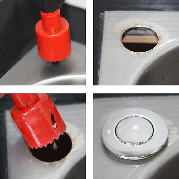 Garbage Disposer Air Switch Kit for Spa, Bathtub, Hot Tub, Swimming Pool - Evolution Food Waste Activated Button (2 Sets)