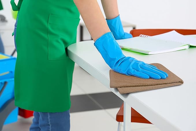 Softolle Bar Mop Towels, Pack of 12-16x19 Inches - 100% Cotton Super Absorbent Towels, Multi-Purpose for Home and Bar Cleaning (Taupe)