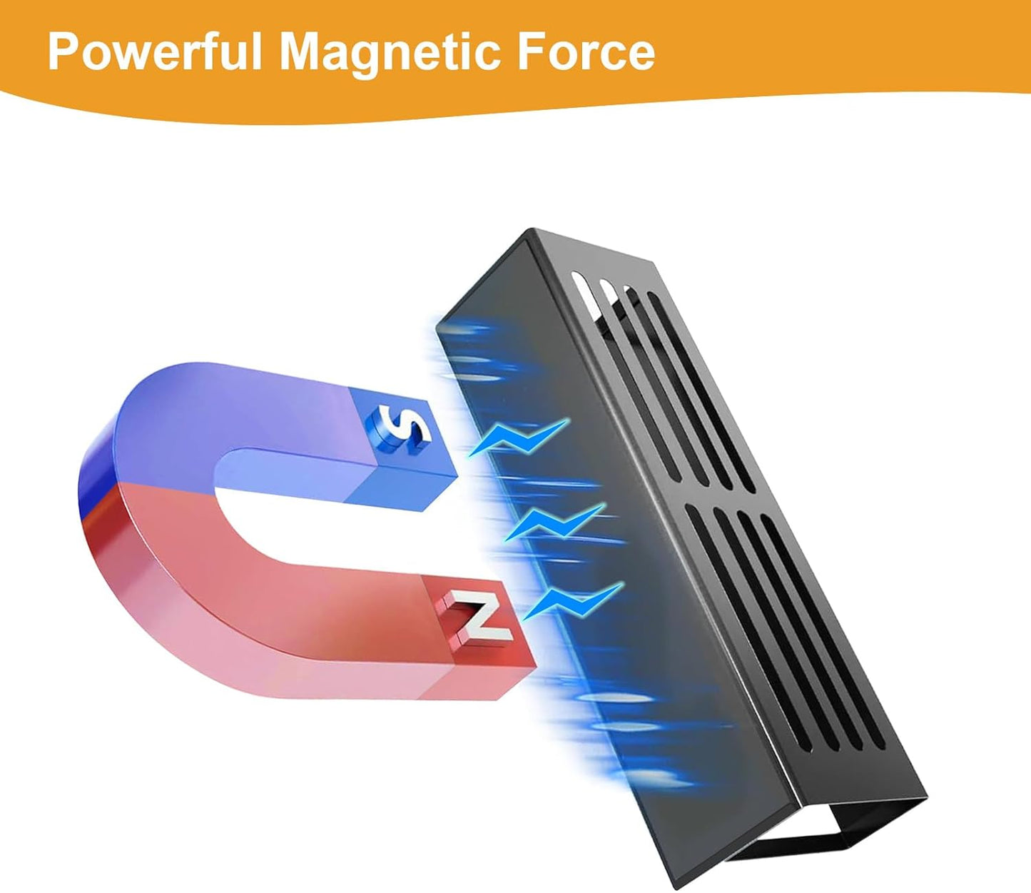 4 Pack Magnetic Spice Rack for Refrigerator,Metal Magnetic Shelf White with Paper Towel Holder,Whiteboard,3 Markers,4 Hooks,Space Saving for Home,Kitchen