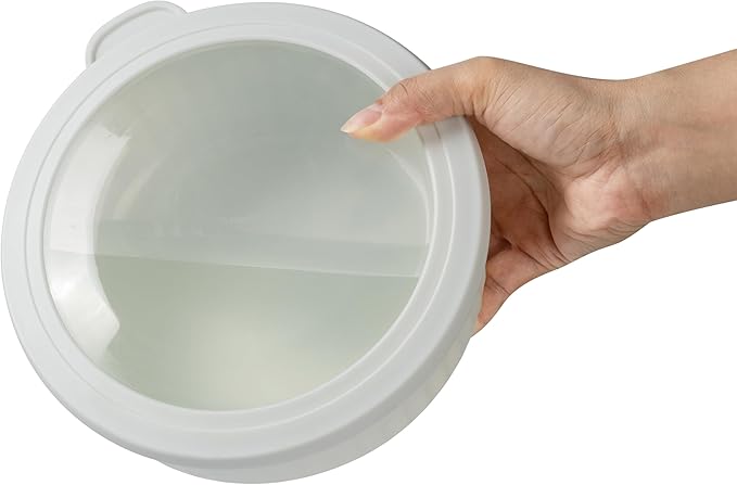 COOK WITH COLOR Prep Bowls with Lids- Wide and Deep Nesting Plastic Small Mixing Bowl Set with Lids, 12 Piece Set - Wide Bowls, Blue/Pink