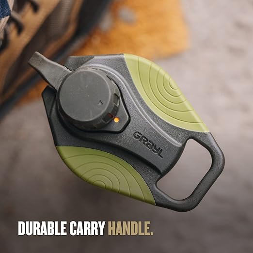 GRAYL GeoPress 24 oz Water Purifier Bottle - Filter for Hiking, Camping, Survival, Travel (Black Camo)