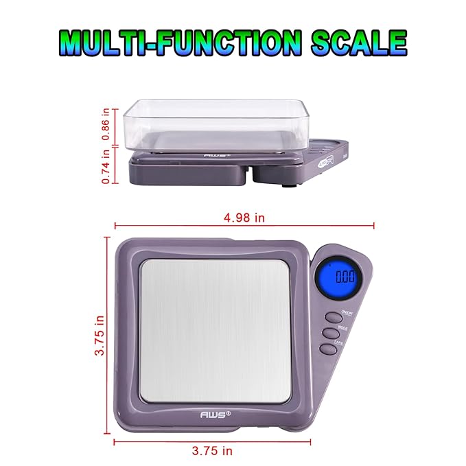 American Weigh Scales 200g x 0.01g Digital Pocket Gram Scale-Blade Series | Precision Mini Scale 0.01g Accuracy, Pocket Scale for Kitchen, Gold, Gems & Coin Scale, Smart Digital & Compact Scale