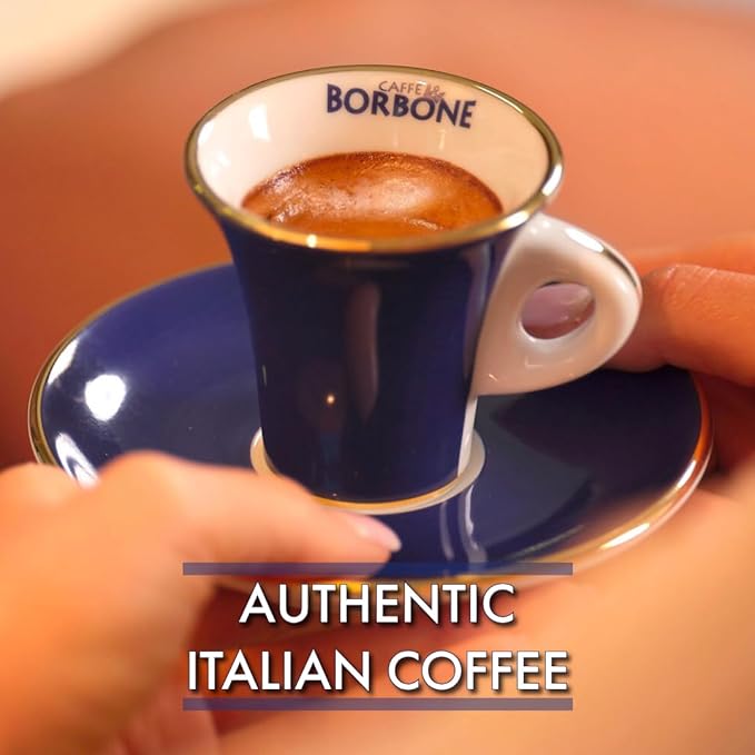 Caffe Borbone Aluminum Coffee Pods Compatible with Nespresso Original Machines, Crema Classica, Medium Roast, Rich and Velvety, Genuine Italian Coffee - 50 Count