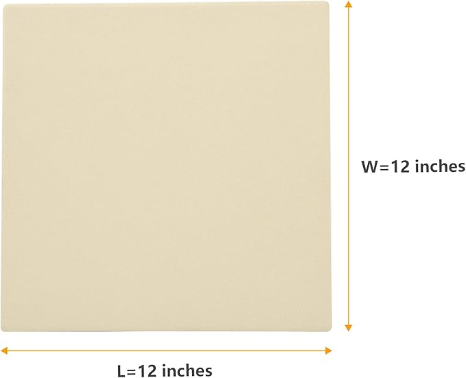 GasSaf 12" x 12" Square Pizza Stone for Oven and Grill Cordierite Bread Baking Stone Cooking Stones for Baking Crisp Crust Pizza, Bread