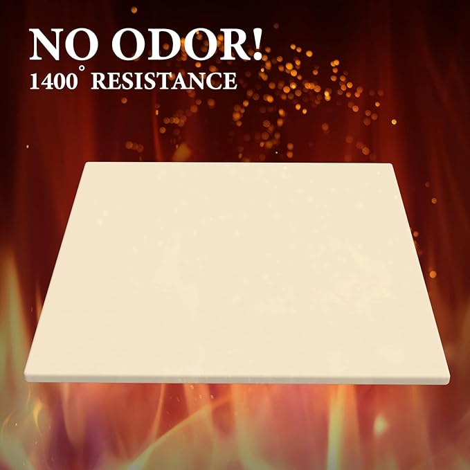 13.2" Square Pizza Stone for Ooni Karu 12 Pizza Oven, High-Quality Ceramic Grill Plate Accessories Pizza Baking Stone for Oven/Grill, Thermal Shock Resistance, Ideal for Bread and Cookie
